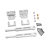 Colaxi 1/12 Suspensions Links Accessories Aluminum Alloy RC Rear Axle Metal Parts RC Accessories Chassis Components for MN82Pro MN82, Silver