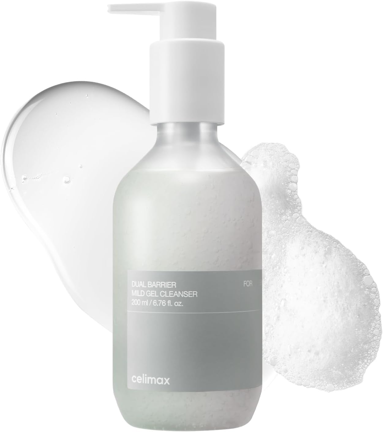 celimax Dual Barrier Mild Gel Cleanser | with Ceramide, Facial Cleansing, Hydrating, Moisturizing, Soothing, Calming Face Wash, 200ml