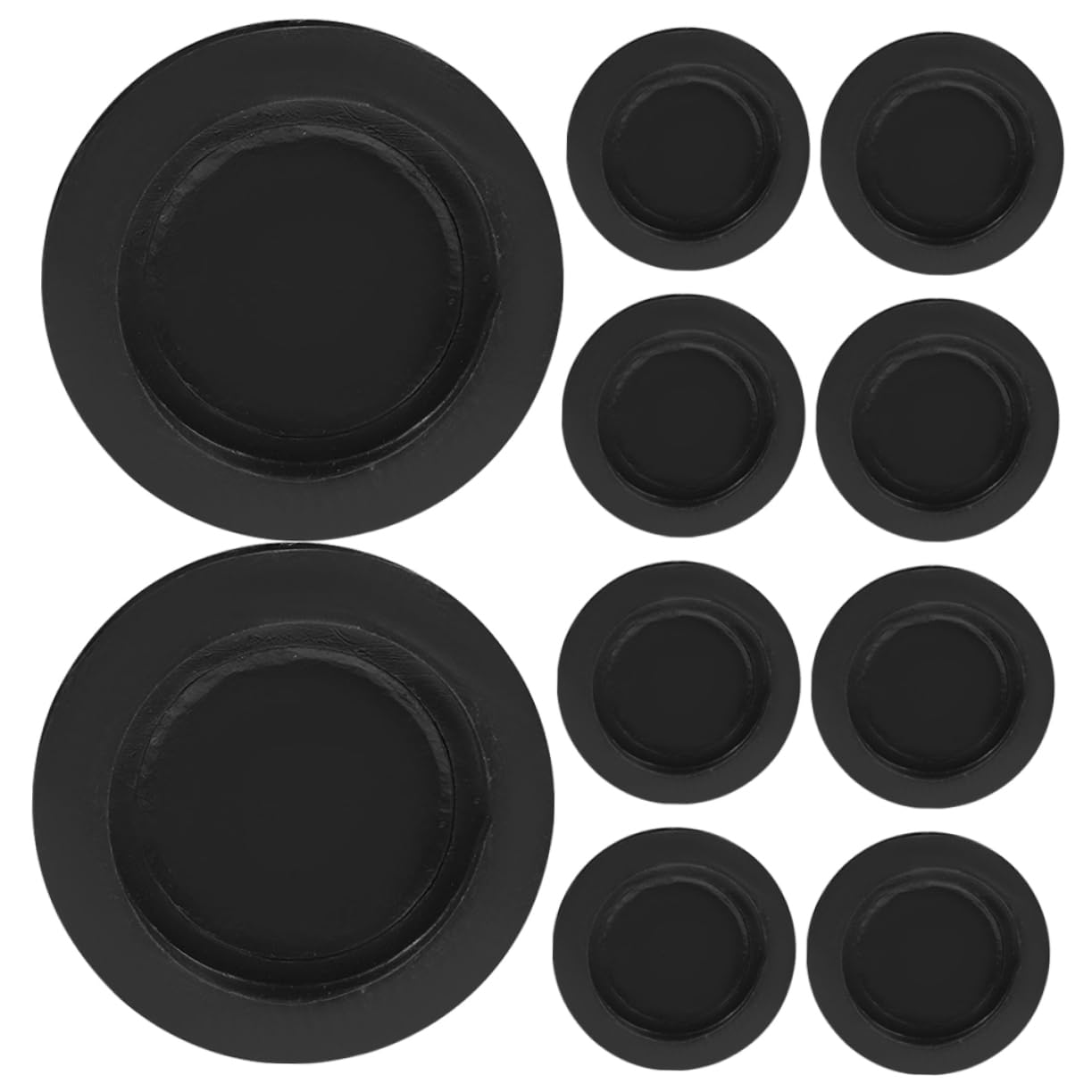 HOOTNEE Money Pot Plug Replacements 10 Pack of Soft Rubber Stopper Caps for Piggy Bank