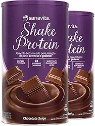Kit 2 Shake Subs. Refeição Sanavita chocolate suiço 450g