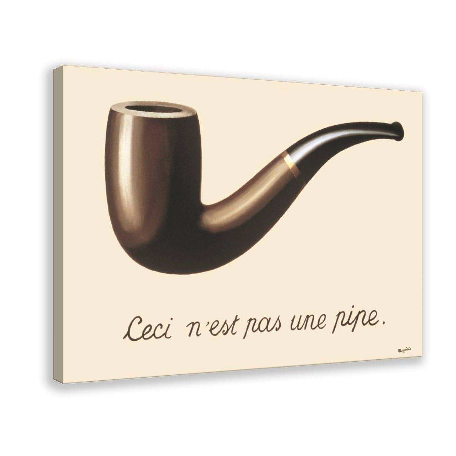 WCYB The Treachery of Images by Rene Magritte Vintage Poster Realism Cubism Renaissance Surrealism Prints Posters Canvas Deco Paintings Wall Art For Office