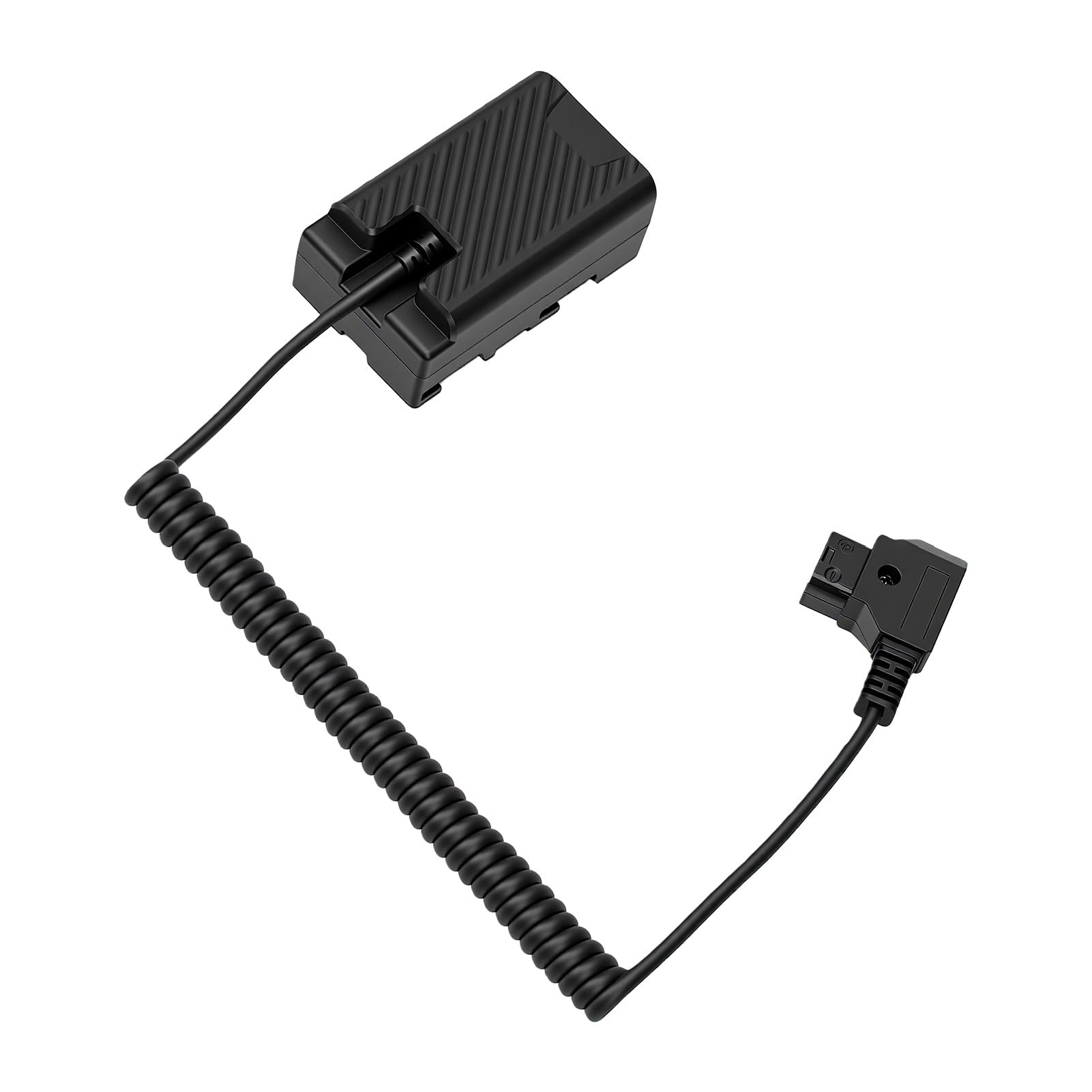 Generic Atrapa Baterii D Tap Kabel Spiralny Kompaktowy Zasilacz do Sprzętu Fotograficznego, 120cm, Idealny do Aparatów Serii EX, Materiał ABS