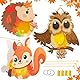 Aragallant Herbst Laternen Bastelset, Laternenstab Kinder LED, Herbst Laterne zum Basteln mit Laternenstab, Tierische Papierlaternen DIY Kreativset Geschenk Jungen Mädchen Sankt Martin