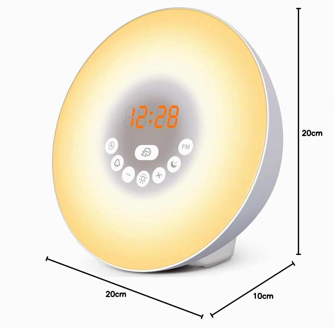 Simulador de amanecer para un despertar suave y luminoso - Descansa mejorcon el modo Noche Oscura - Experimenta mañanas más zen - Reloj Despertador con luz