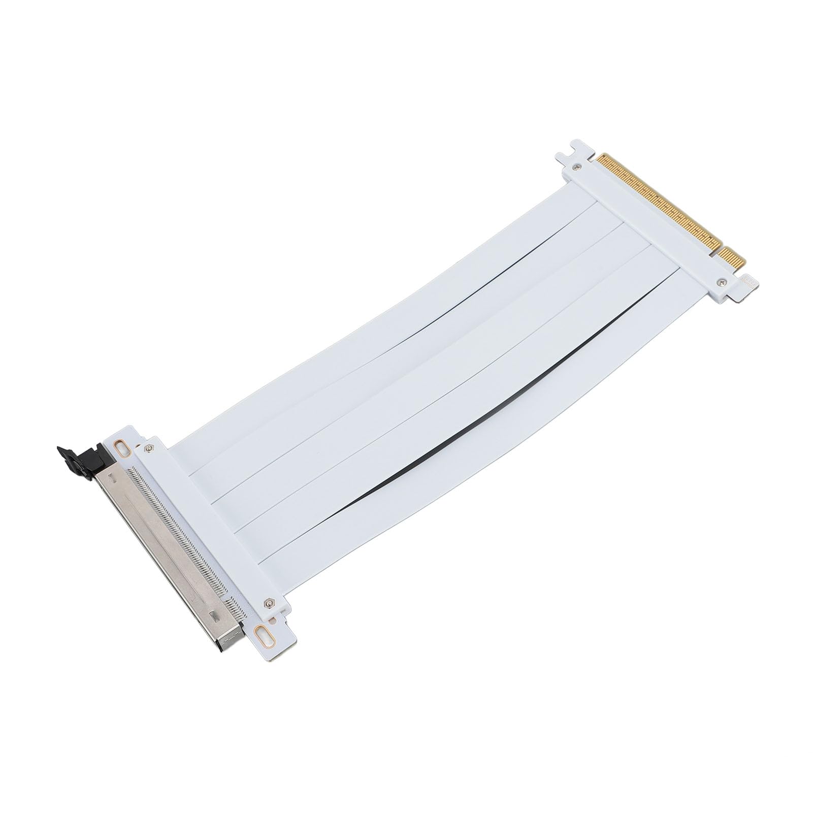Drfeify Cavo riser PCIe 5.0 x16, 60 cm, bianco, cavo di prolunga GPU 128Gbps con connettori ABS rinforzati