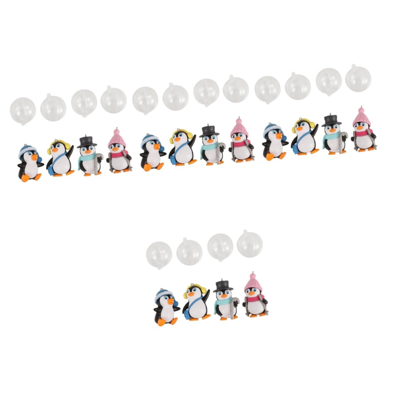 BESPORTBLE 16piezas Adornos Flotantes De Pingüino Adorable para Acuario Decoración Creativa y Natural De Pecera De Diseño Compacto y Duradero