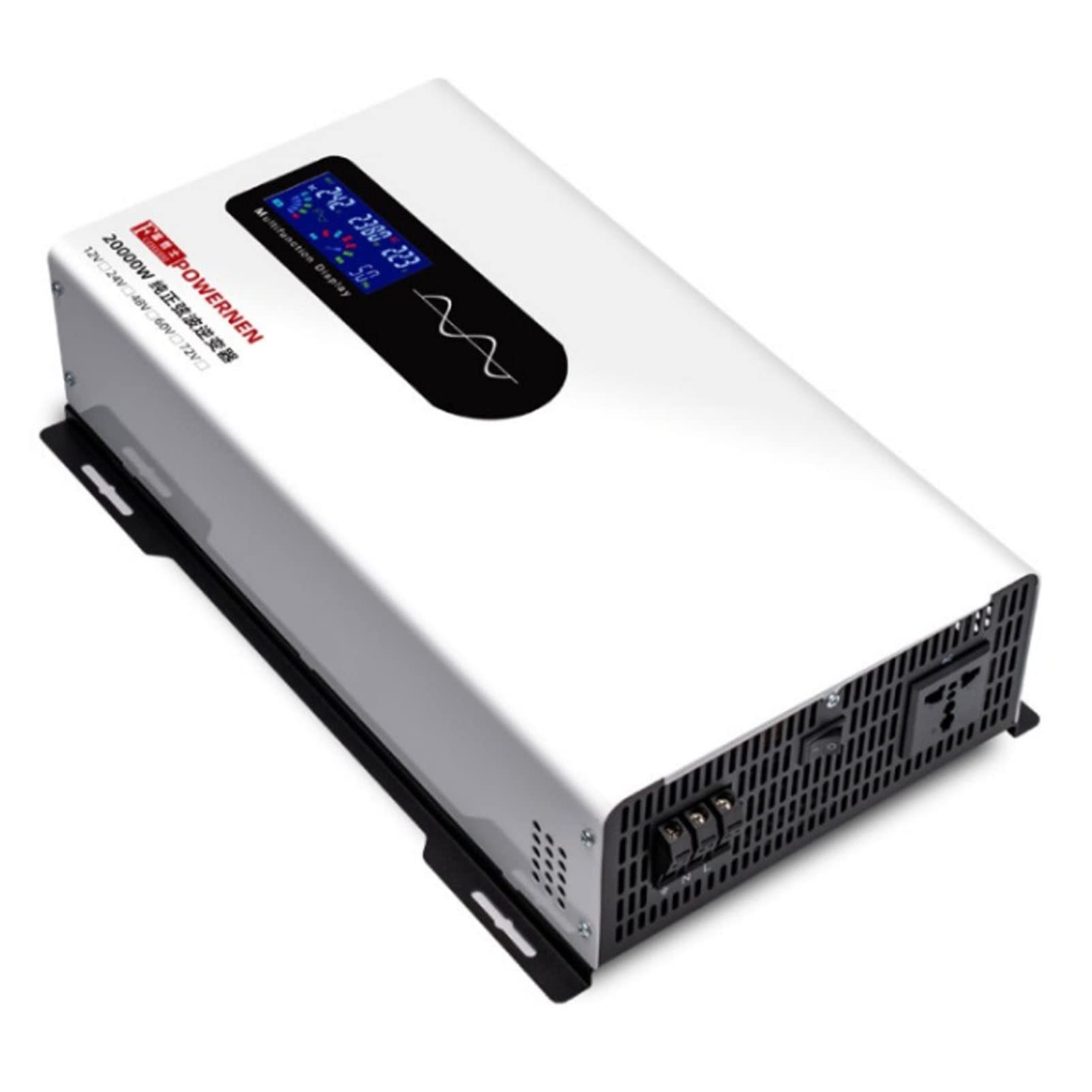 Inversor de Corriente 7000W, 8000W, 9000W, 12000W, 15000W, 20000W Inversor de Onda sinusoidal Pura 48V, 60V, 72V DC a 220V AC Convertidor para Cocina de inducción, Olla eléctrica para fre
