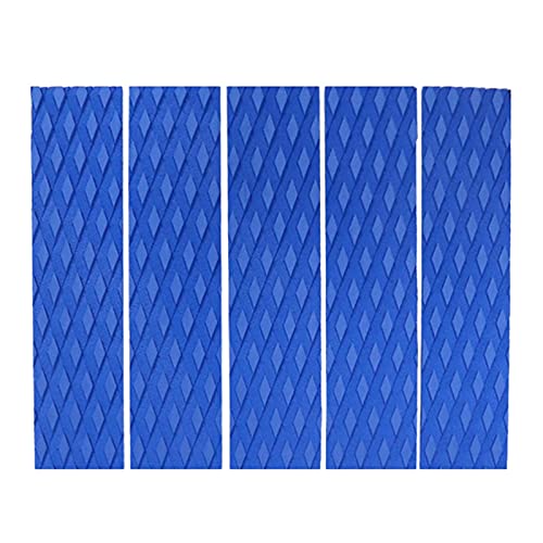 Surfing Equipment Non- Slip Surfboard Traction Pad Deck Tail Mat EVA Foam Pad Deck Grip Mat for Skimboard for Surfboard (Color : Blue)