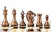 PLEASANT TIMES INDUSTRIES House of Chess - Golden Rosewood/Boxwood Chess Pieces Rio Staunton 4.0" (102 mm) 2 Extra Queens - Triple Weighted