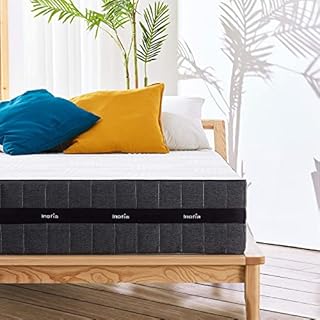 Inofia Sleep 4FT6 Double Mattress,25cm Gel Infused Memory Foam Mattress,Supportive and Pressure Relief with Breathable Soft Fabric Cover,Medium Firm Feel,CertiPUR-US,100 Night Trial