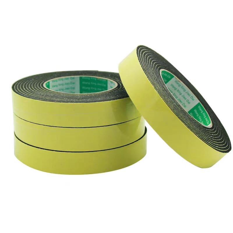 1pc 5M/10M Strong Adhesion EVA Black Sponge Foam Rubber Tape - Anti-Collision Seal Strip for Doors and Windows(40mmx3mmx5m)