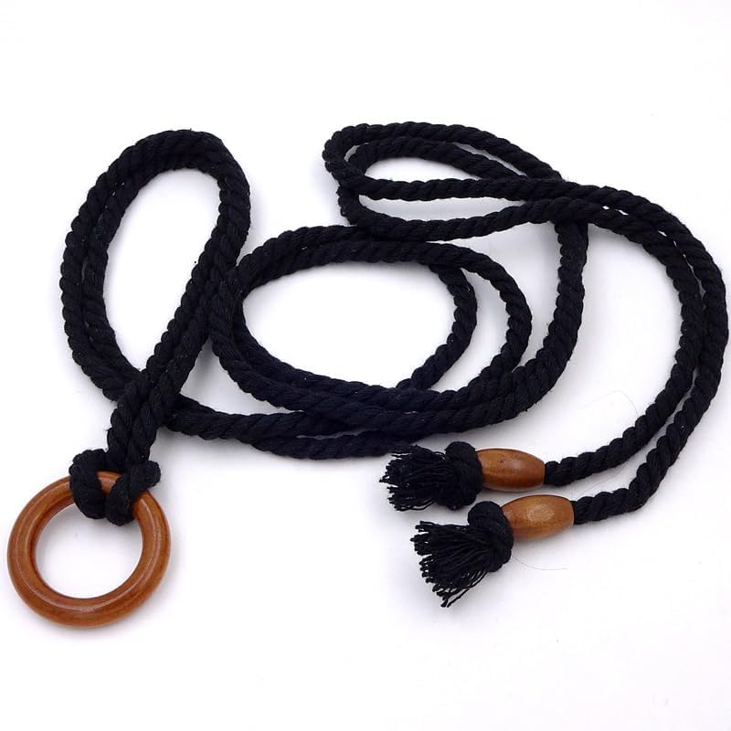 Women Bohemian Style Belt Braid Waist Belt for Dresses Woven Belt2