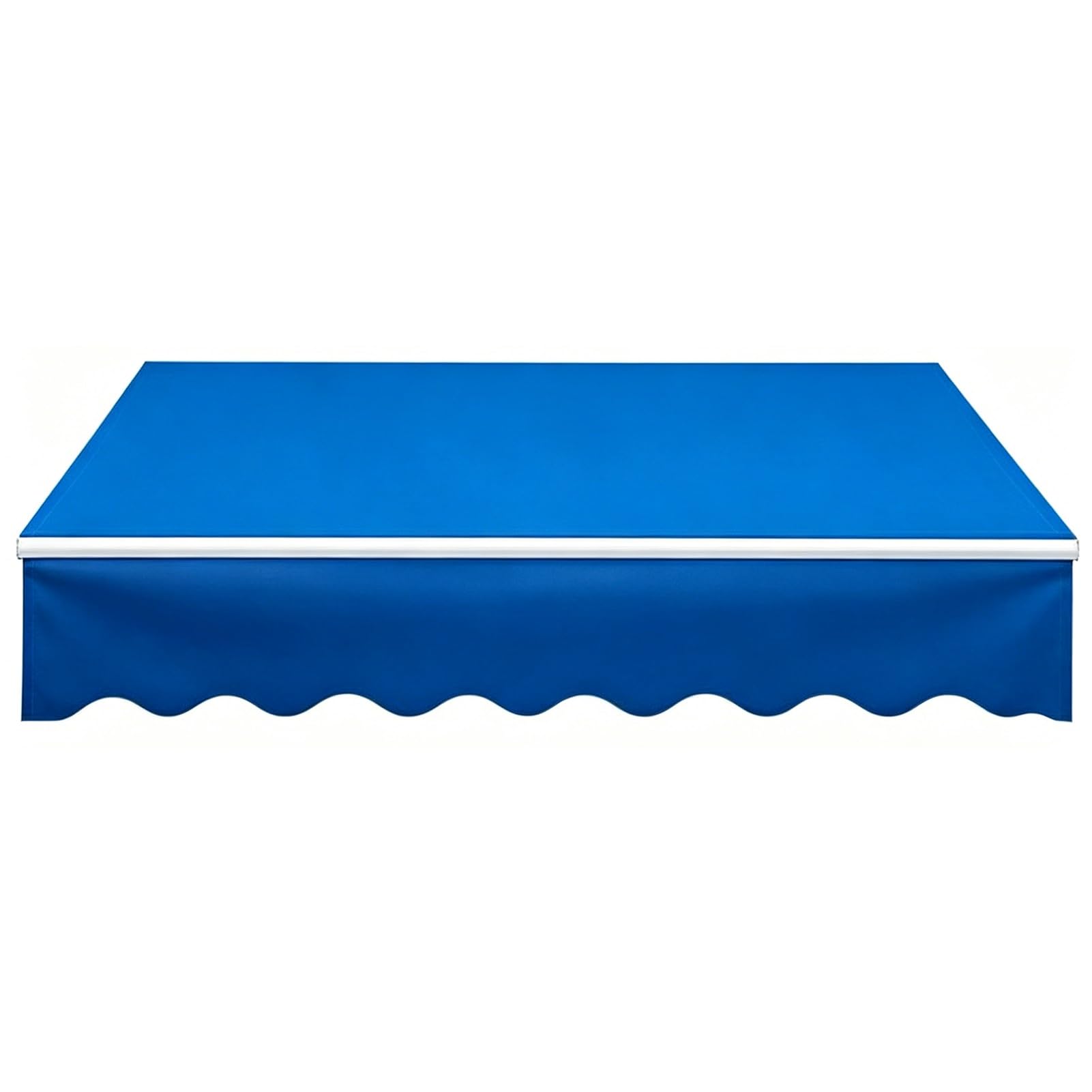 Retractable Patio Awning Replacement Fabric (Without Frame) Waterproof Shade Sun Shade Awning Cover Outdoor Patio Canopy(Blue,285x200 cm)