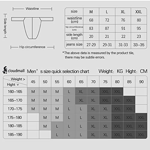 Mens G-String Underwear Briefs Sexy Letter Print Thong Panty Breathable Lingerie M #TOP4