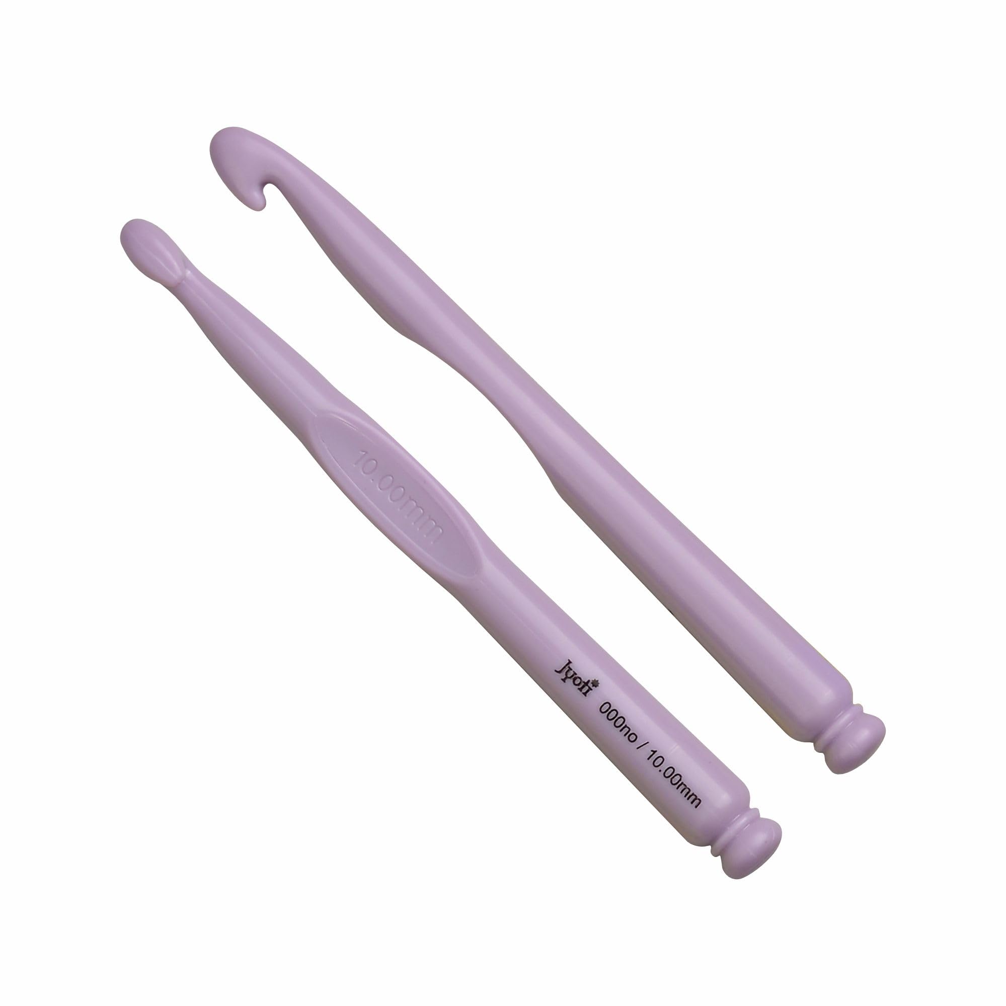 Jyoti Plastic Crochet Hook for Wool Work, Smooth Yarn Glide, Ideal for DIY Crafting, Sweaters, Scarves, Purses, Blankets & Chunky Yarn, # 15957 (Length 6"/15cm of Size 000/10mm) - Pack of 5 Pieces-image-7