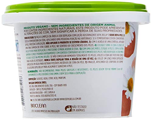Cera Hidrossolúvel Camomila e Açúcar, Depil Bella, 300G