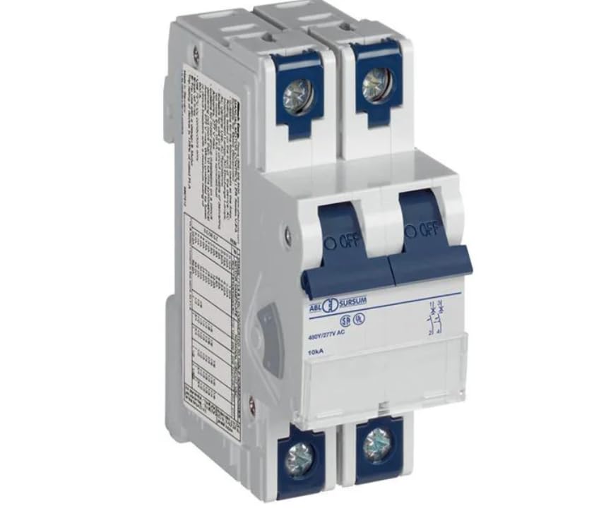 2C2.5UM, Circuit Breaker, Thermal, 2.5A, 2 Pole, C Trip, Ring Tongue, V-EA Series