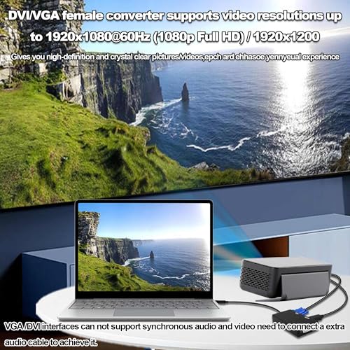 Adaptador DP a VGA DVI HDTV 3 en 1 para PC y Laptop miniatura 4