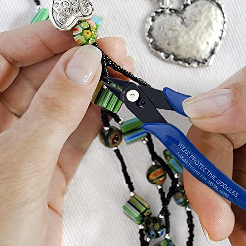 image for Small Wire Cutters 10 Pack- KAIHAOWIN 170 Wire Flush Cutters Wire Clip