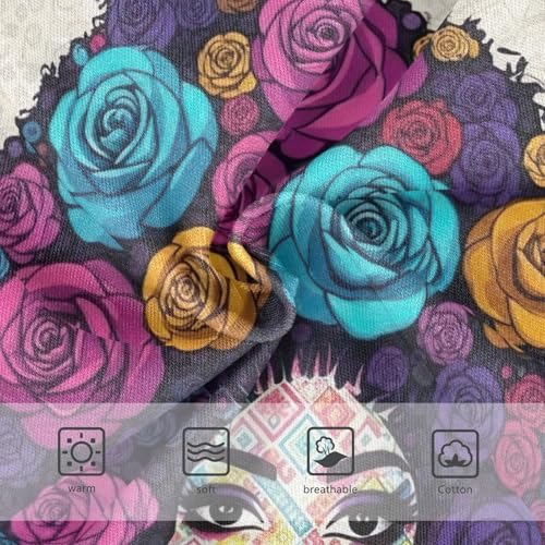 Girls Briefs, Colorful Roses Face Toddler Panties, Girls Underwear Cotton, 2T–8 Years3