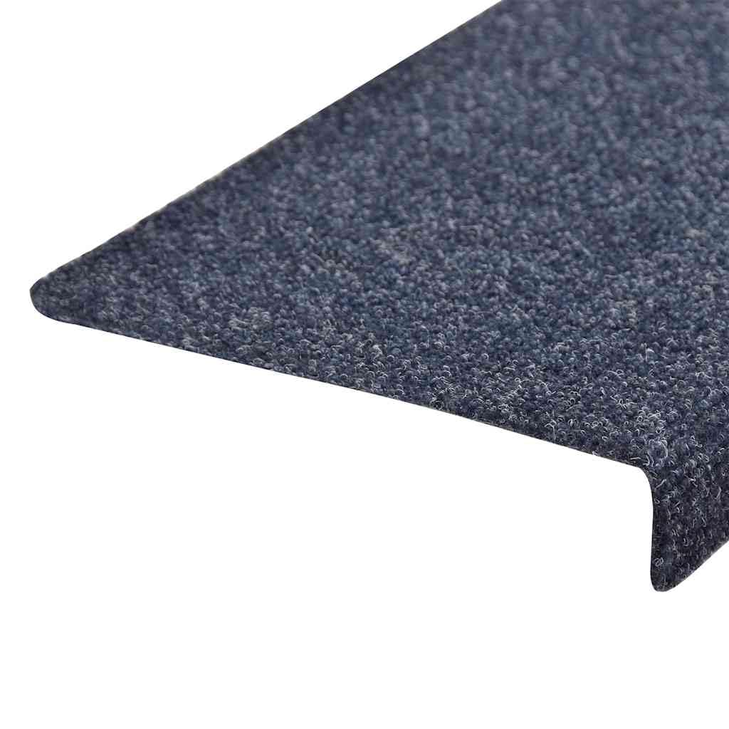 Selbstklebende Stufenmatten 30 Stück Blau 65x21x4 cm rutschfeste Treppenauflage für Flur Eingangsbereich Treppenschutz langlebig und pflegeleicht