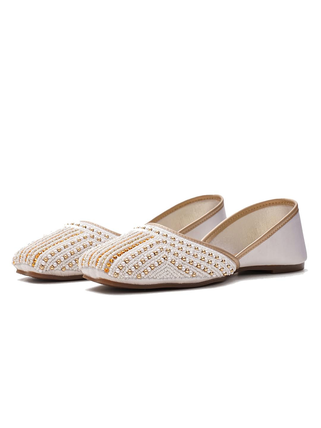 Women's Bellies Handcrafted Embellished Jutti | Traditional & Stylish Ethnic Footwear | Comfortable & Festive for Women-image-19