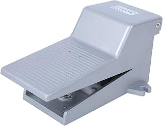 Oumefar Air Valve Pneumatic Foot Press Control 2 Position 5 Way Pneumatic Pedal Valve G1/4 Foot Control Mechanical Pressure Valve