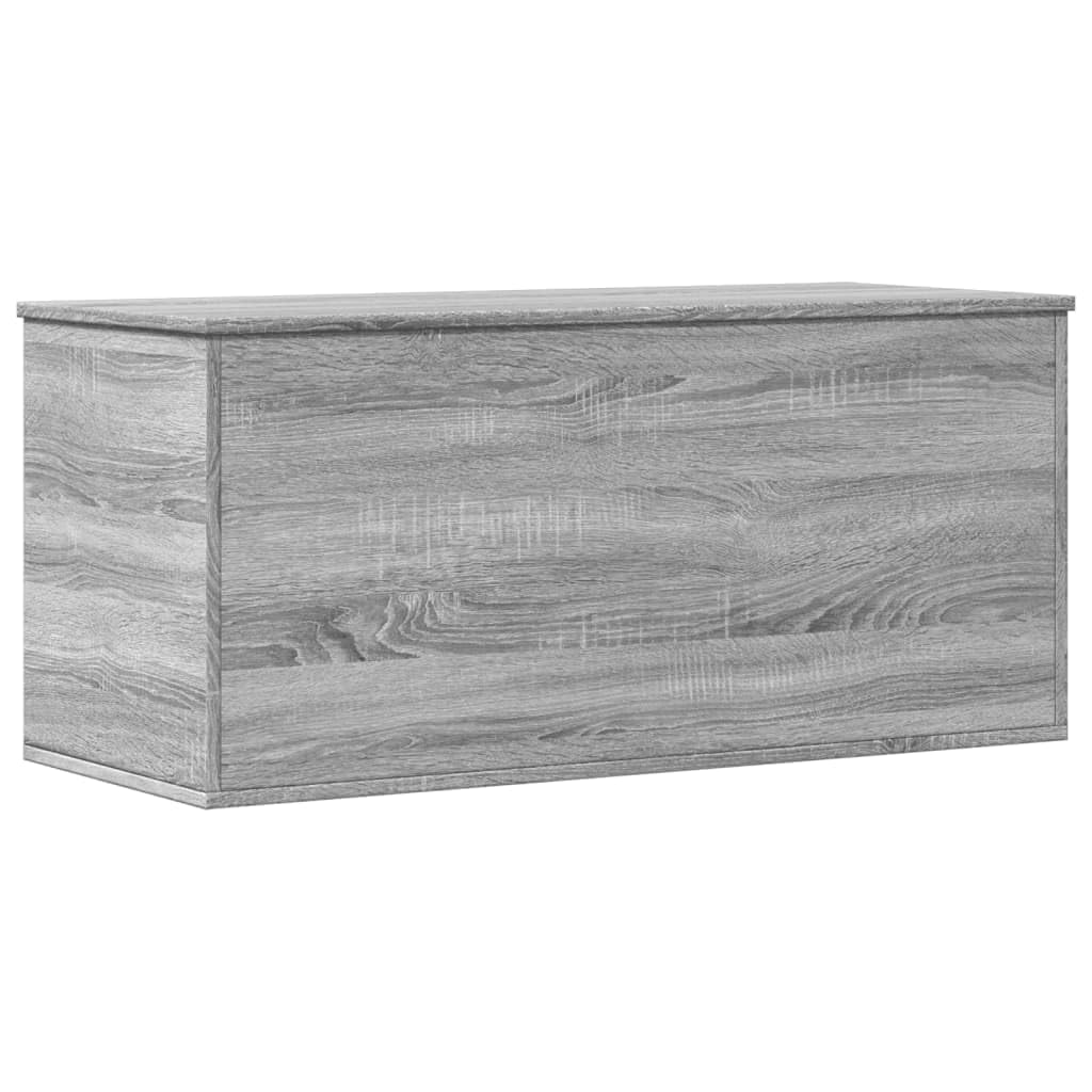 vidaXL Storage Box, Storage Chest for Hallway Living Room, Toy Box with Lid, Blanket Box for Clothes, Trunk, Modern Style, Grey Sonoma Engineered Wood