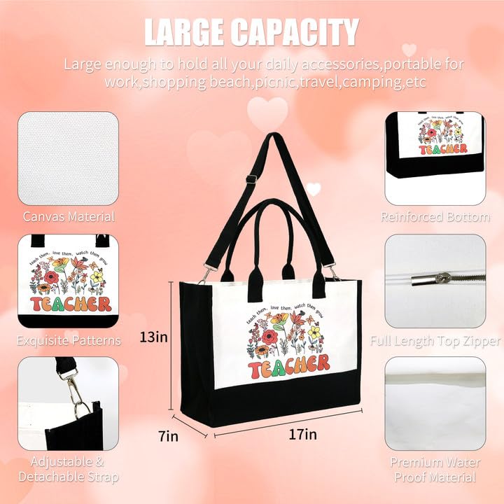 Teacher Appreciation Gifts Bolsa Tote para Mujeres miniatura 3