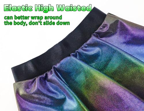 Image of Gnainach Girls Skorts High Waist Athletic Skirts with Shorts Stretchy Activewear for Teens Kids Performance Tennis