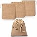 ANTEVIA - Lot de 3 sacs aliments ou produits réutilisables en jute 25x30cm | PLUS DE 10 MODÈLES |Tote bag Fruit Légume | Couleur: Beige (Vagan)