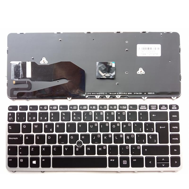 Clavier Espagnol pour HP ZBook 14 15U finition blanche haut de gamme SP