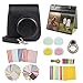 FUJI Instax mini 11 MUZIRI KINOKOO mini 11 Accessoires pour Fujifilm Instax mini 11 Étui de protection avec 8 accessoires utiles pour appareil photo, objectif filtre 4 couleurs et objectif selfie Noir