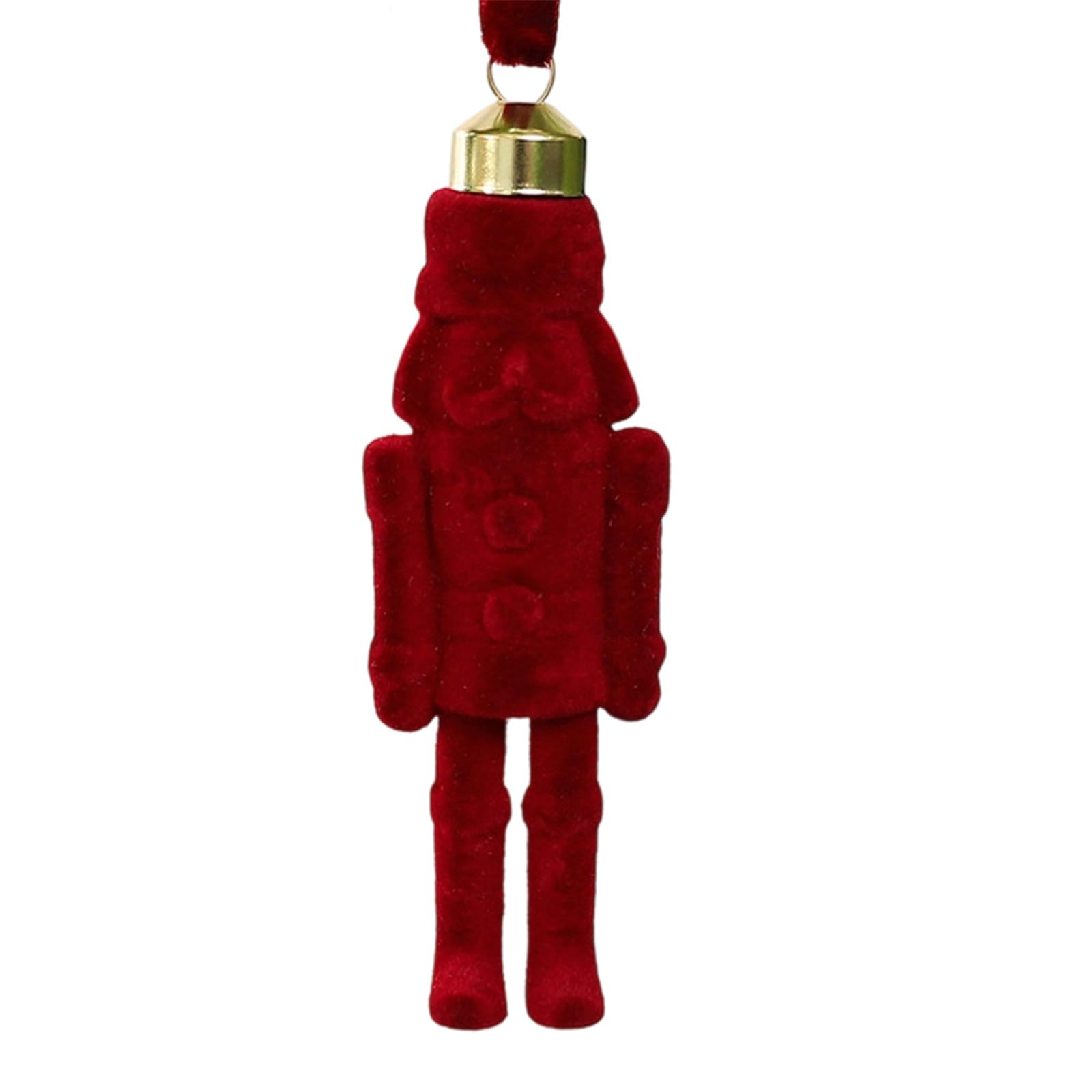 Nutcrackers Christmas Tree Decorations Flocking Hanging Ornament for Indoor Outdoor Use Christmas Tree Decorations