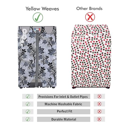 Image of Woah Dust-Proof Top Loading Fully Automatic Washing Machine Cover for LG 6 kg, 6.2 kg, 6.5 kg, 7 kg, 7.2 kg, 7.5 kg, Polyester, Grey