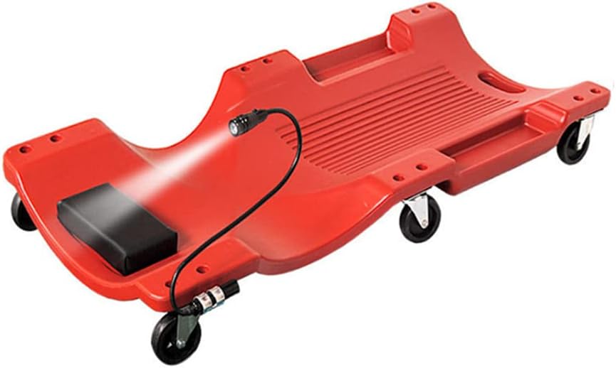 Automobile Repair Skateboard with Lamp, Automobile Chassis Repair Skateboard, Maintenance And Decoration Tools, Mobile Repair Lying Board,40inch
