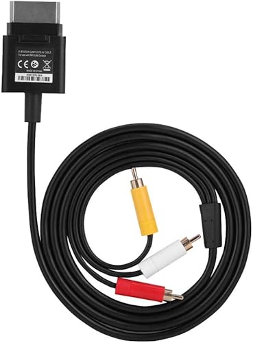 Cable AV de TV, cable de 5.9ft, componente ABS, cable de audio y vídeo, cable para Xbox 360 Slim