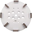 Globaldragon 10 inch Pro Concrete Diamond Grinding Head disc Plate, 16Grit Arrow Segment (16Grit Soft Bond 10 Segments), Gold, White, Red, Black