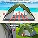 4 Person Pop Up Tents for Camping - Purple Waterproof Instant Family Tents with Skylight & Removable Rainfly, Upgraded Large Size with 2 Doors -Automatic Easy Setup Beach Tent with Poles