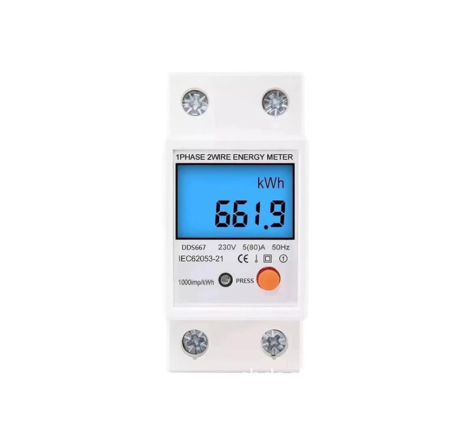 WVCLTVJA DDS667 Din Rail Single Phase Energy Meter User Manual