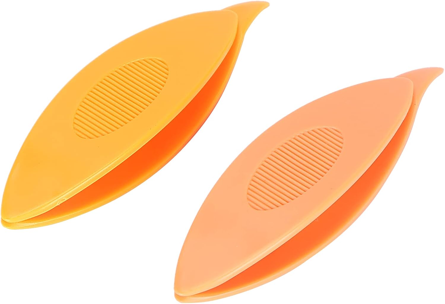 Tatting Shuttles Plastic Colorful Tatting Shuttle Tool for DIY Hand Sewing Knitting Craft Enthusiasts 2pcs Durable Small Size (12043 Orange + Bright Orange)