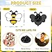 SANNIX 60Pcs Bee Pins, Enamel Honey Bee Lapel Pin Cute Bee Brooch Pins Bee Badge for Backpacks Hats Clothes