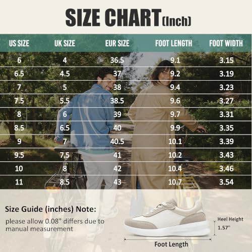 Image of Vepose Women's Retro Platform Sneakers Lightweight Lace Up Walking Shoes | Designer dressy sneakers with memory foam cushioning, grippy sole, and stylish woven or PU looks for work, travel, errands