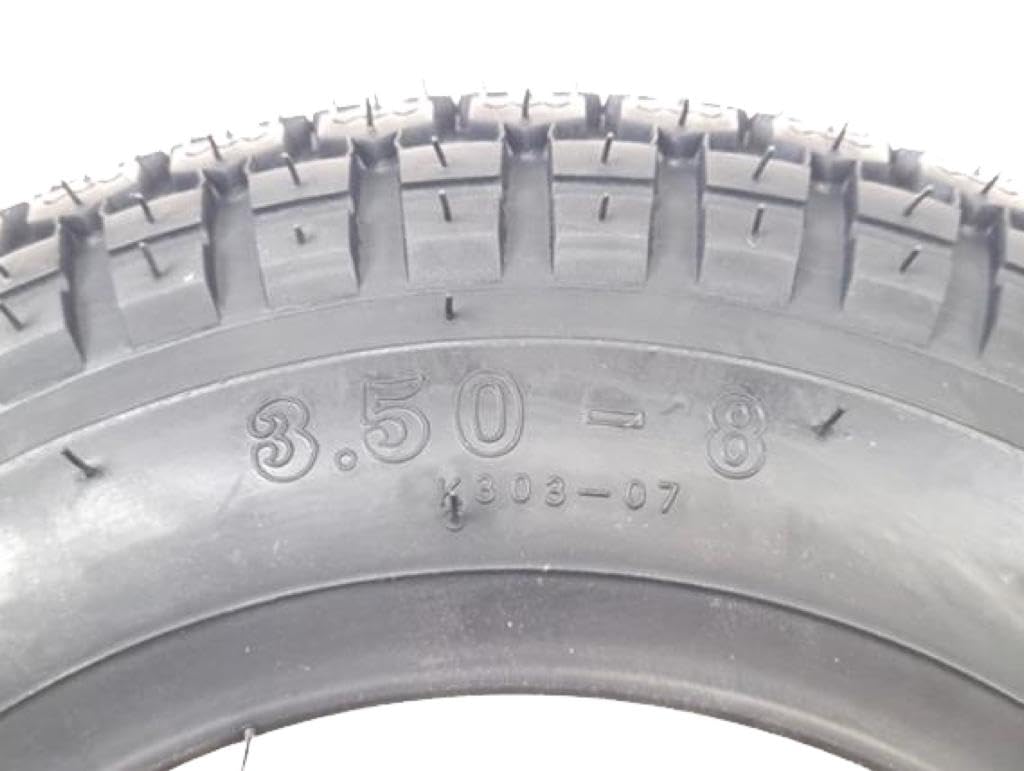 2x Reifen 3.50-8 K303 4P 46J TT passend für Roller, Scooter, Motorrad – Hohe Tragfähigkeit, Ausgezeichneter Grip, Robuste Konstruktion
