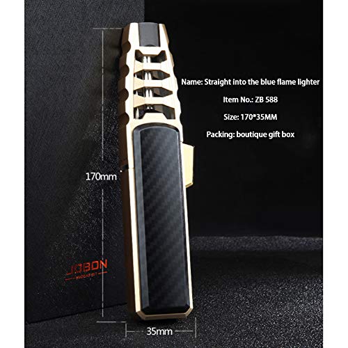 Sturmfeuerzeug Jet Flammen Feuerzeug Einstellbar Flame Gas Butane nachfüllbar Feuerzeug (Versand ohne Gas) – Bild 8