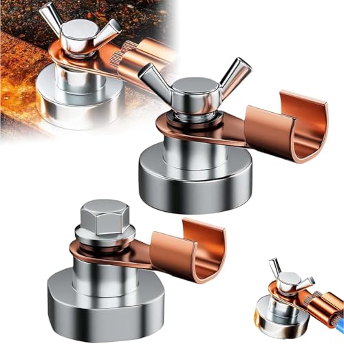Image of 2Pack Welding Magnetic Grounding Clamp, Welding Support Ground Clamp Tools, Yes Welder Adjustable Magnet