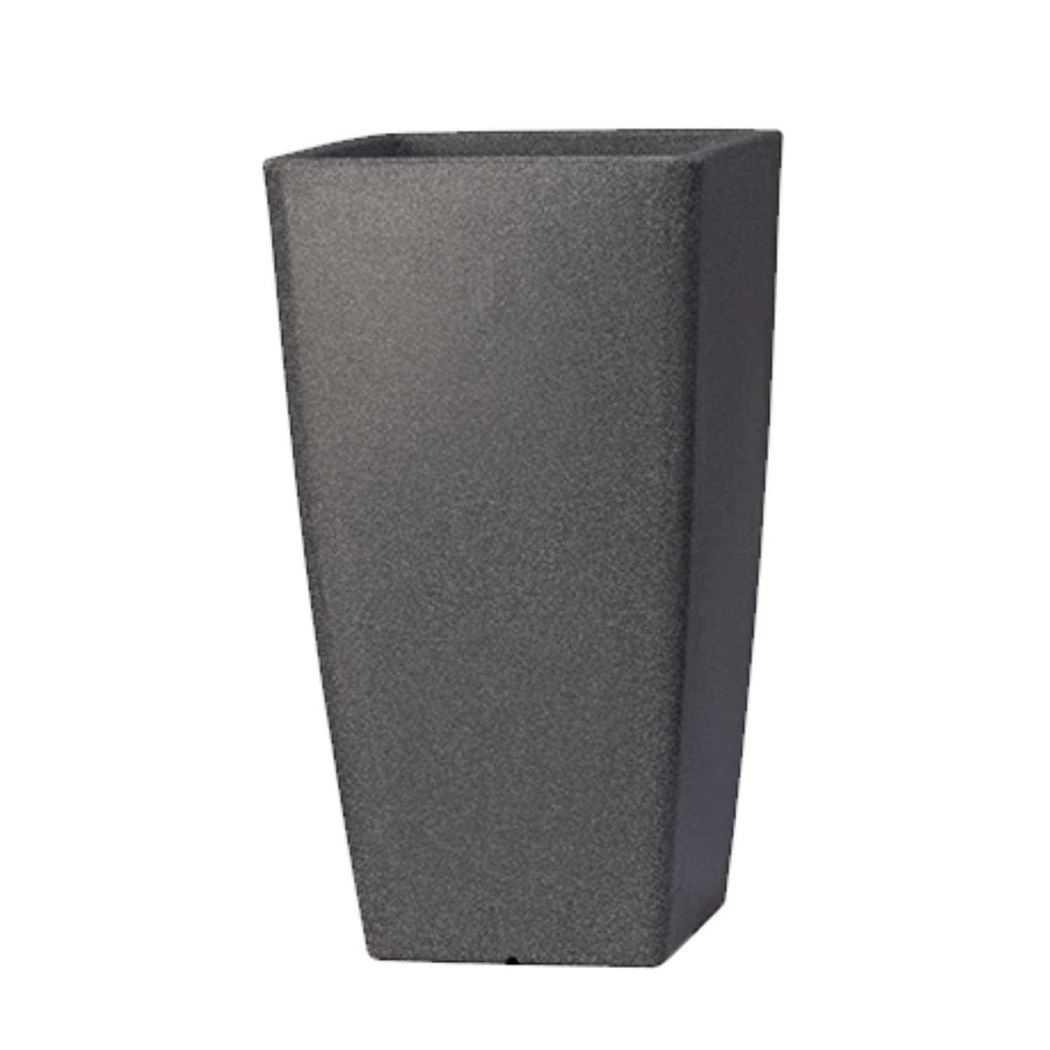 Hug A Plant | Paris 30 Rotomolded Square Plastic Pot for Garden| Decor| Outdoor|Indoor Garden(30CM | 11.8 INCH, Square, Grey Stone Finish)