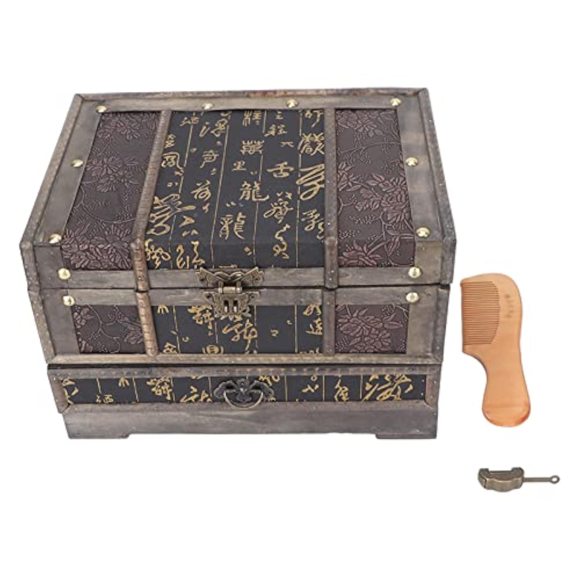 Chinese Style Retro Wooden Chest for Jewellery Storage