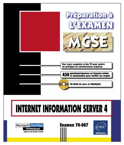 Preisvergleich Produktbild INTERNET INFORMATION SERVER 4 (EXAMEN 70-087)