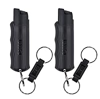 Vista 20 de Sabre Pepper Spray - Quick Release Keychain for Easy Carry & Fast Access, Max Police Strength Self Defense OC Spray with UV Dye, 10 Sec. Spray Time